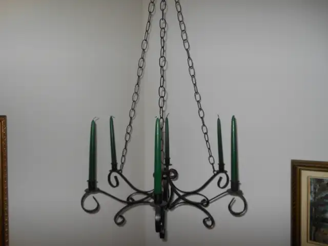 Chandelier en fer forgé