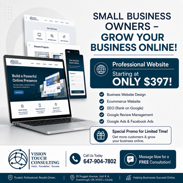PROFESSIONAL BUSINESS WEBSITE – STARTING AT ONLY $397!