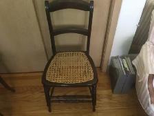 Solid Wood Chair, Cane Seating