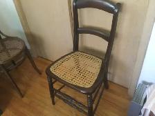 Solid Wood Chair, Cane Seating - Photo 3
