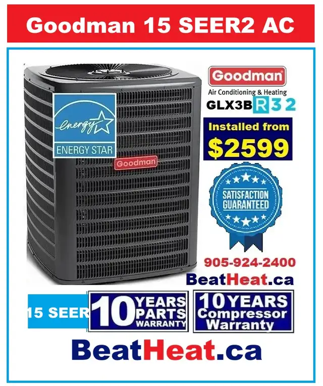 15 SEER Goodman Air conditioner with installation from $2499 - Photo 4