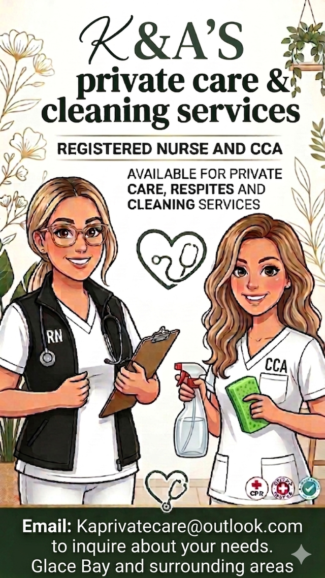 Private caregivers Glace bay and surrounding areas