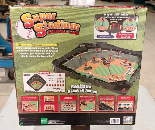Game Zone "Super Stadium" Baseball Game (Original Box. COMPLETE) - Photo 6