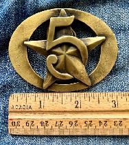 Vintage Seagram's Five Star Belt Buckle
