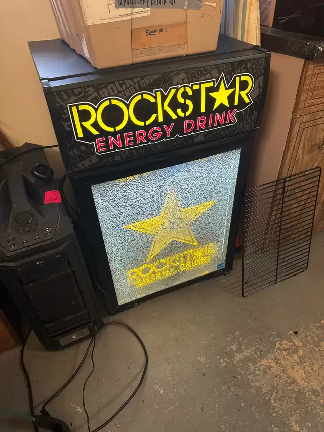 Rockstar Energy Drink bar frdge Rare