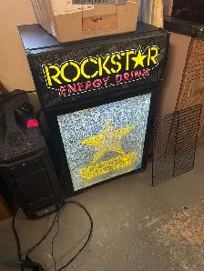 Rockstar Energy Drink bar frdge Rare
