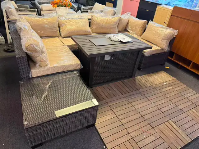 Brand New 8pcs Patio Furniture Set Firepit Table Special $869 - Photo 2