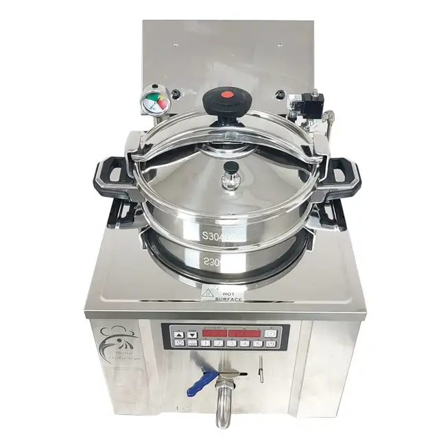 220V Numerical Control Desktop Type 304SS Pressure Fryer 022859 - Photo 5