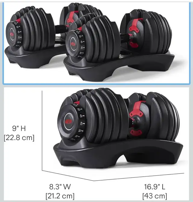 bowflex adjustable dumbbells