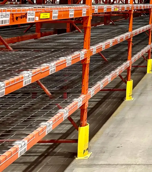 USED WIRE MESH DECKS FOR PALLET RACKING - 42' x 46'