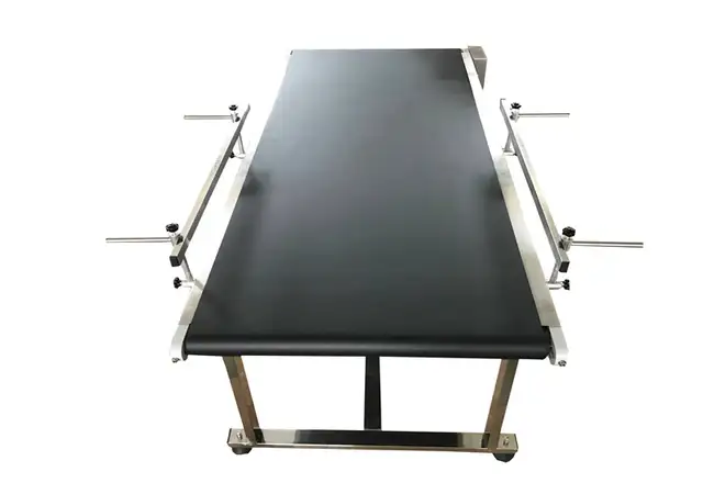Packaging Machine 59'x24' Black PVC Belt Conveyor230048 - Photo 2