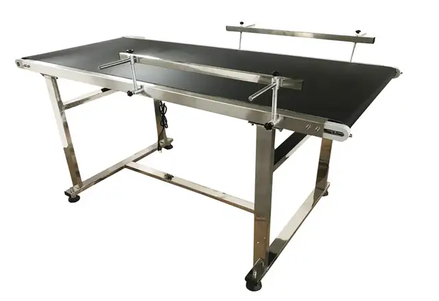 Packaging Machine 59'x24' Black PVC Belt Conveyor230048 - Photo 4