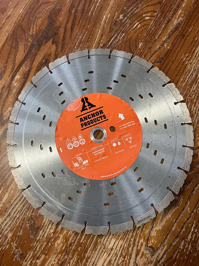 New 14" concrete/rebar diamond blade