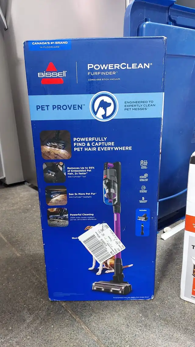 Stick Vacuum BISSELL PowerClean FurFinde  200W Self-Standing....