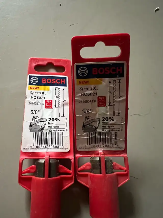 2 new Bosch 21" x 5/8" SDS max concrete bits - Photo 2