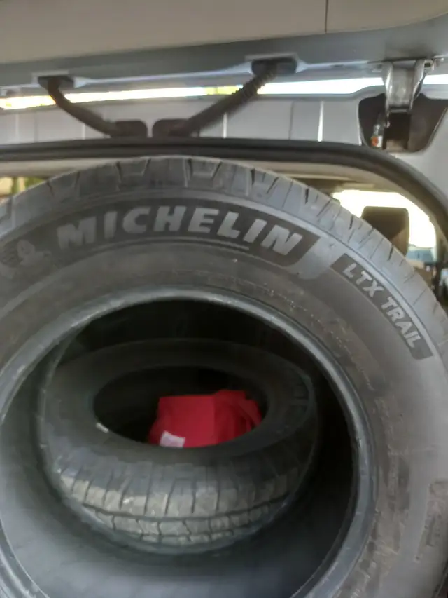 2 tires MICHELIN 265/70/R18 all season. 2 year old Truck tires.