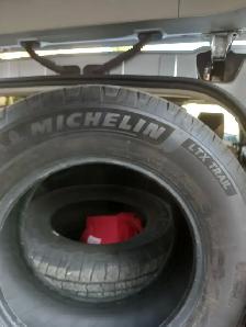 2 tires MICHELIN 265/70/R18 all season. 2 year old Truck tires.