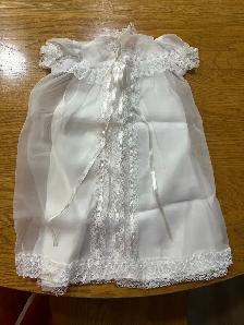 Baptism or Christening Gown and Baby Book