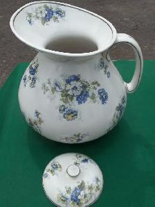 5 pc. Ridgways Porcelain Wash Basin / Pitcher set.England. - Photo 2