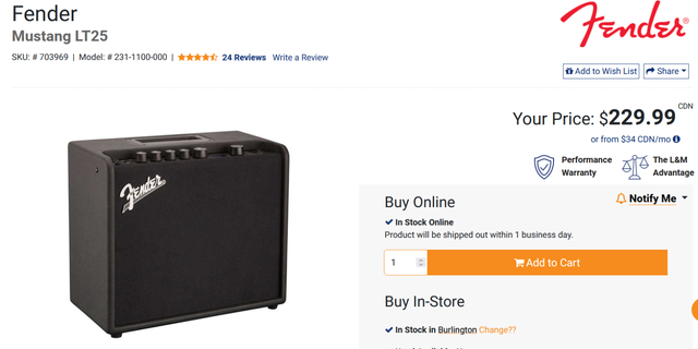 Fender Mustang LT 25 Guitar amp - Photo 2