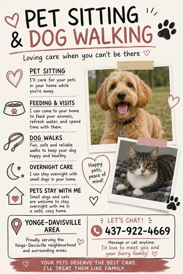 Pet Sitting and Dog Walking