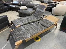 Outdoor patio woven chaise loungers set of 2 - Photo 2