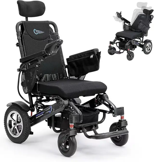 500W Electric Wheelchair w/ Adjustability & Foldable - Photo 5