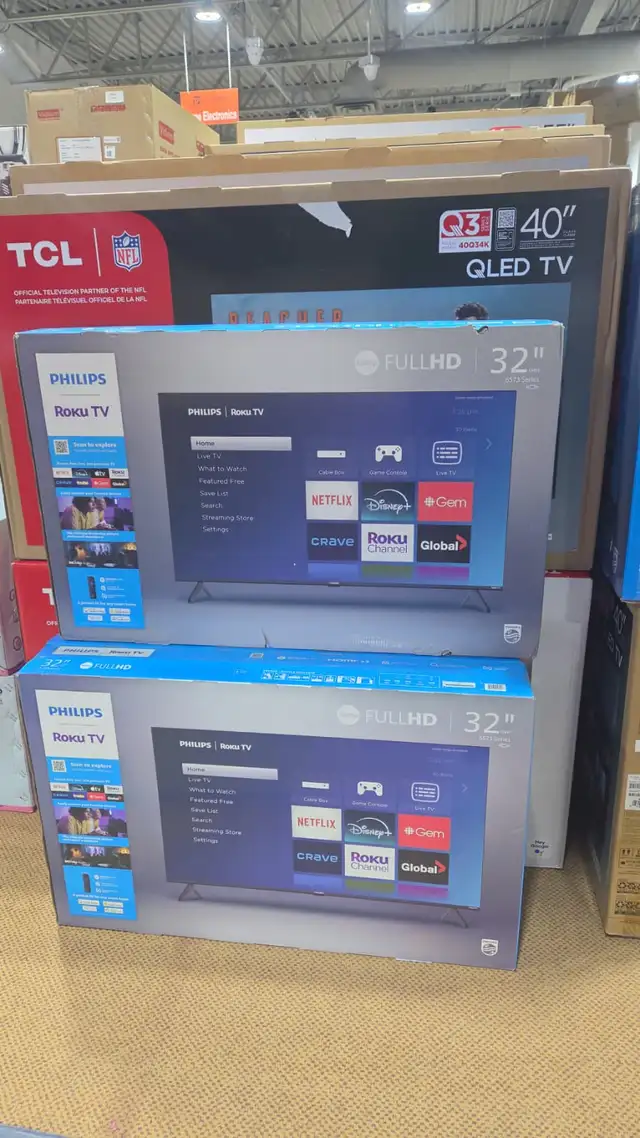 PHILIPS 32' ROKU TV 1080P FULL HD Model : 32PFL6573/F6
