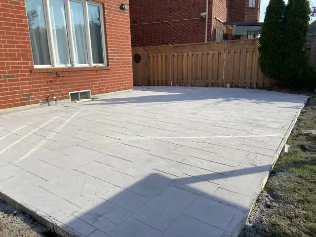 fresh Concret stamp finish, base, driveway etc stam. 647-295-