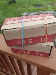 Your choice 2 boxes unchecked Canadian/American pennies