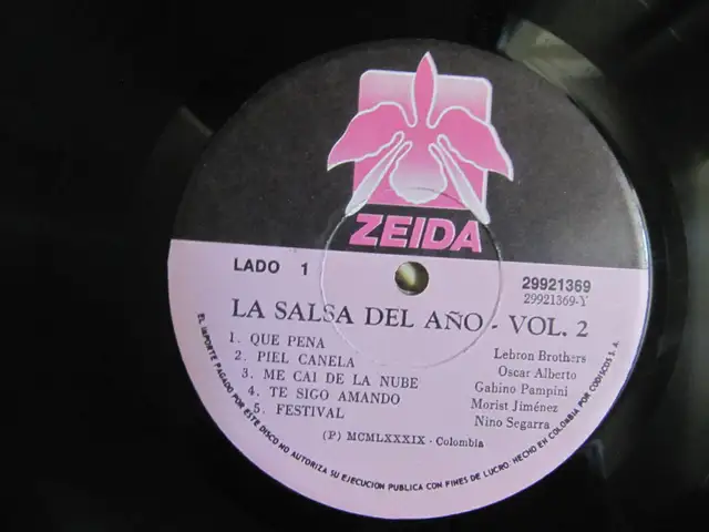 La Salsa Del Ano Vol 2 Rare Collectable Latino Vinyl LP Cir 1989 - Photo 4