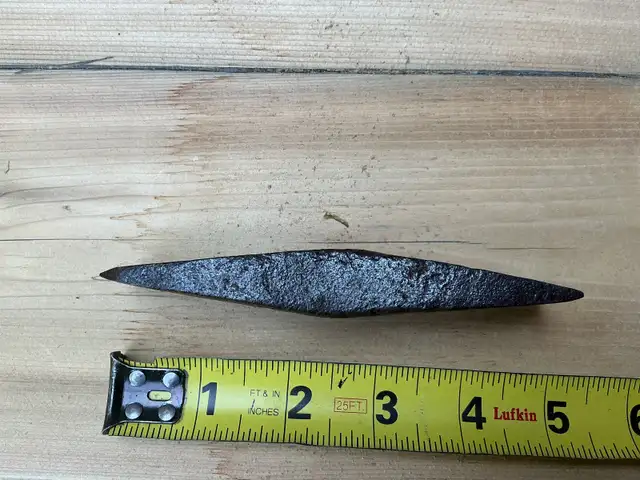 Antique Blacksmith Hand Forged Iron Axe Head ! - Photo 2