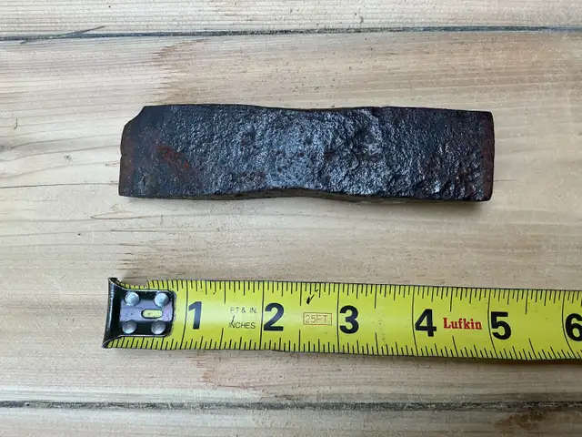 Antique Blacksmith Hand Forged Iron Axe Head ! - Photo 3