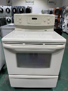 Blowout Sale! White Glass Top Stove Free Delivery $400 Only