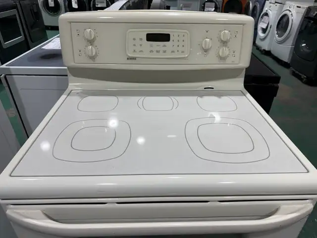 Blowout Sale! White Glass Top Stove Free Delivery $400 Only - Photo 3