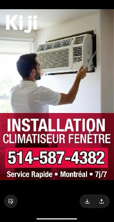 installation climatiseur- air climatisé 514-587-4382