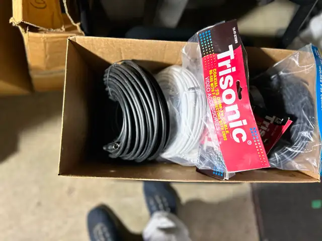 100'S OF FEET OF NEW COAXIAL CABLE