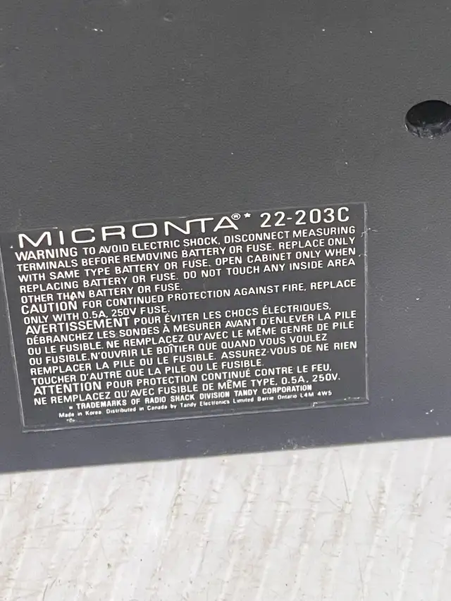 Micronta Multimeter - Photo 5