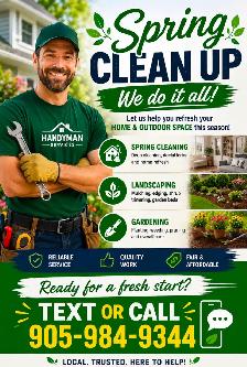 Spring Clean up Help!