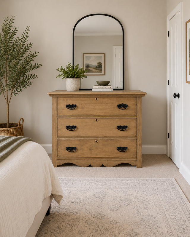 GORGOUS RAW WOOD DRESSER