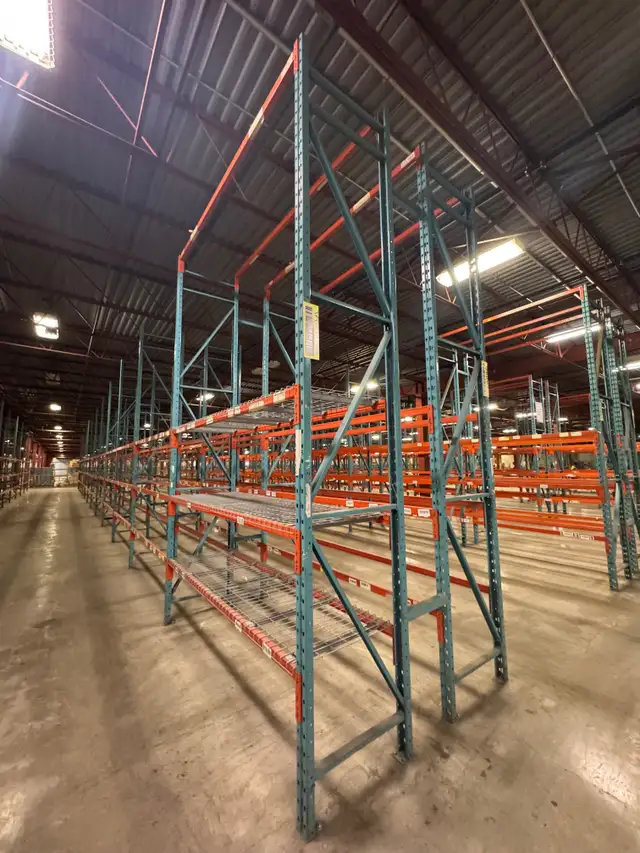 Used Rack - 8'6 long beams - 14', 10' &9' tall x 30' deep frames - Photo 2