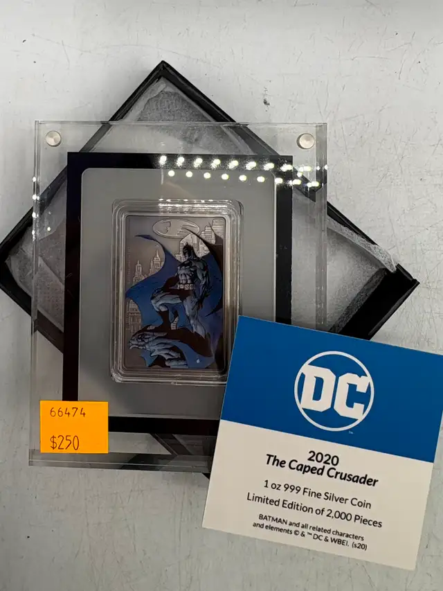 2020 Batman 1oz .999 Silver Coins ( Caped Crusader Collection ) - Photo 2