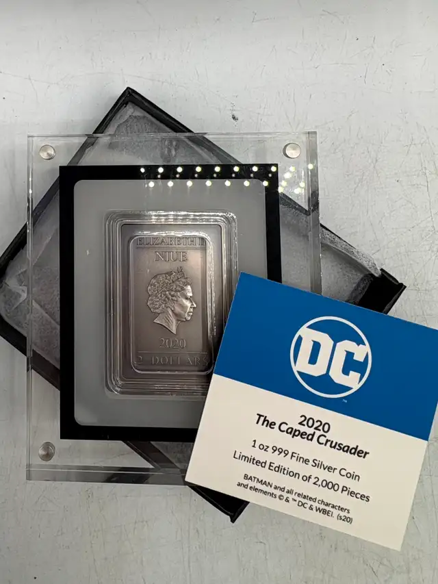 2020 Batman 1oz .999 Silver Coins ( Caped Crusader Collection ) - Photo 3
