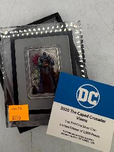 2020 Batman 1oz .999 Silver Coins ( Caped Crusader Collection ) - Photo 6