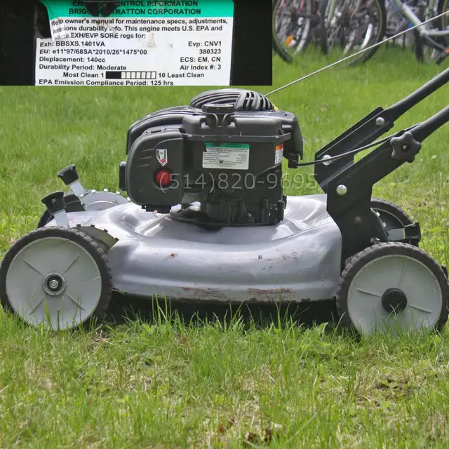 Tondeuse à gazon 22' Briggs Stratton 140cc OHV avec sac - Photo 5