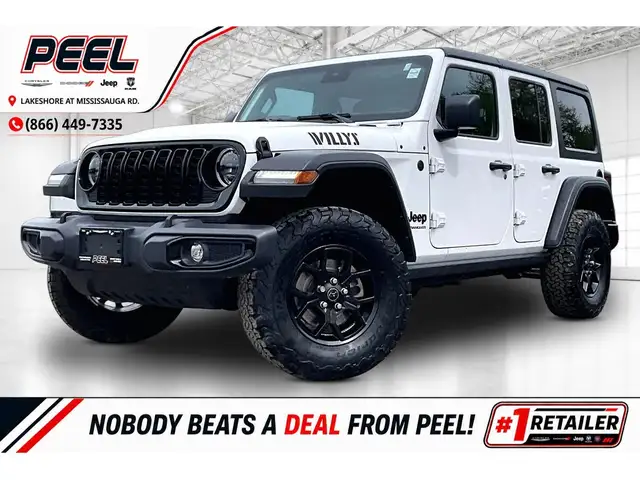2024 Jeep Wrangler Willys 4Dr | Heated Seats | Safety Tech | 4X4