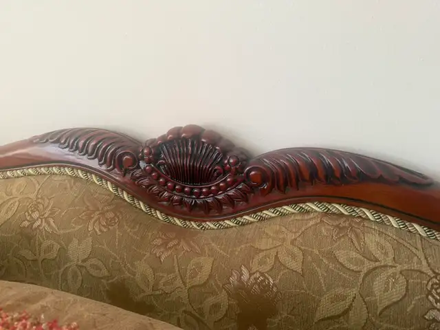 Ornate Victorian-Style Sofa Set (Couch   Oversized Chair) — $500 - Photo 2