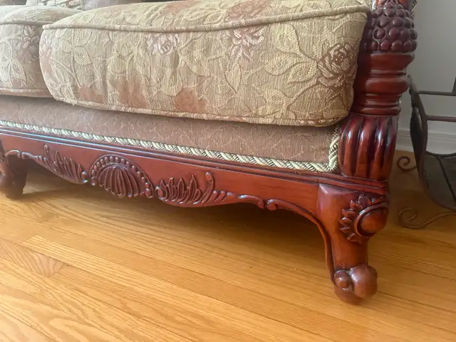 Ornate Victorian-Style Sofa Set (Couch   Oversized Chair) — $500 - Photo 5