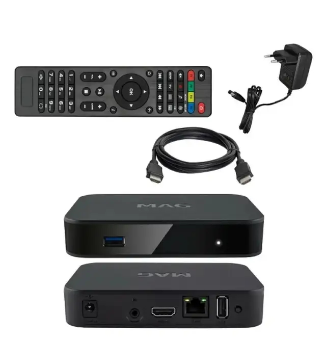 MAG 322 W1 Linux TV Box Wireless IPTV   Remote   HDMI Cable