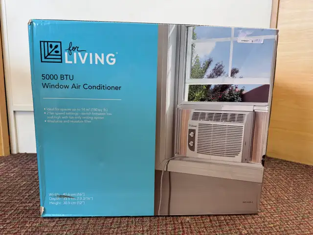 5,000 BTU Air Conditioner New (Window Unit)
